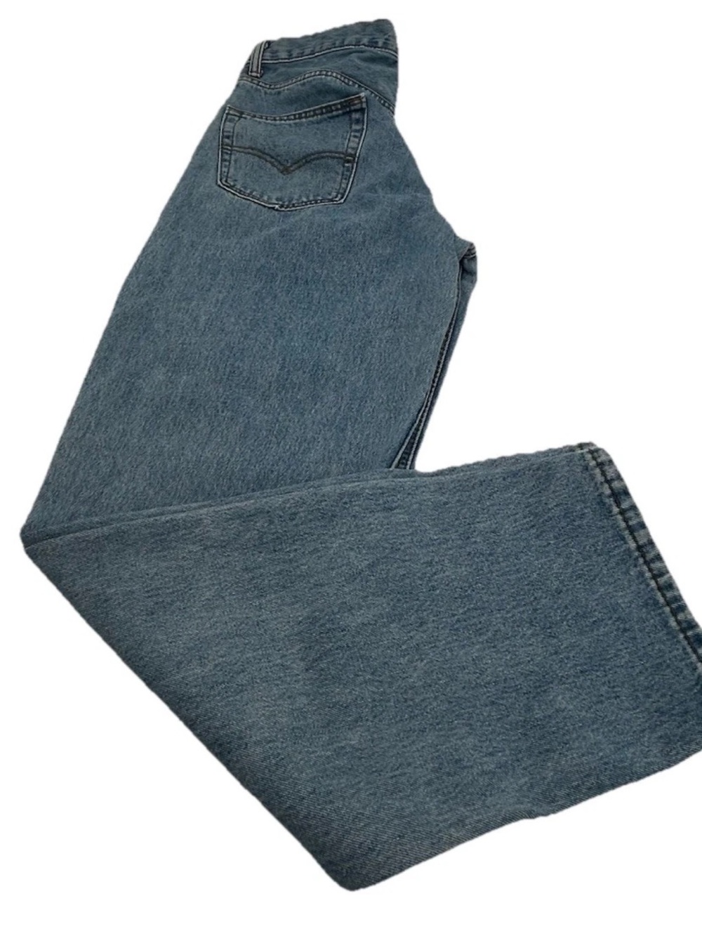Levi's Men's Straight Jeans in Faded Blue Denim